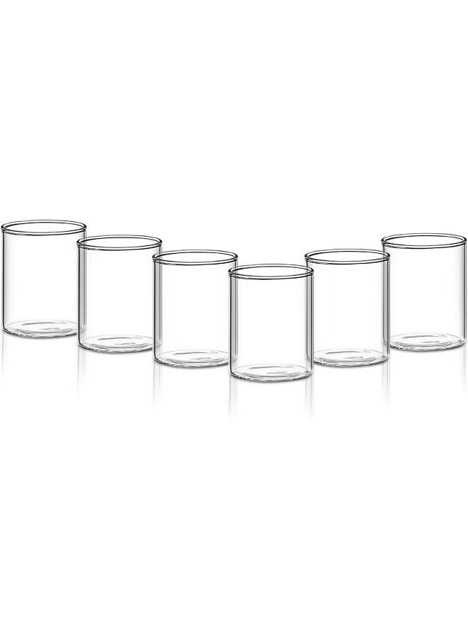 Drinking Glasses, 10 Oz, Set of 6, BPA Free, Water Glasses for 6, Clear Lightweight & Durable Borosilicate Glass, Odor Resistant, Dishwasher Safe, Glasses for Juice 6.5cm*8cm - Image 3